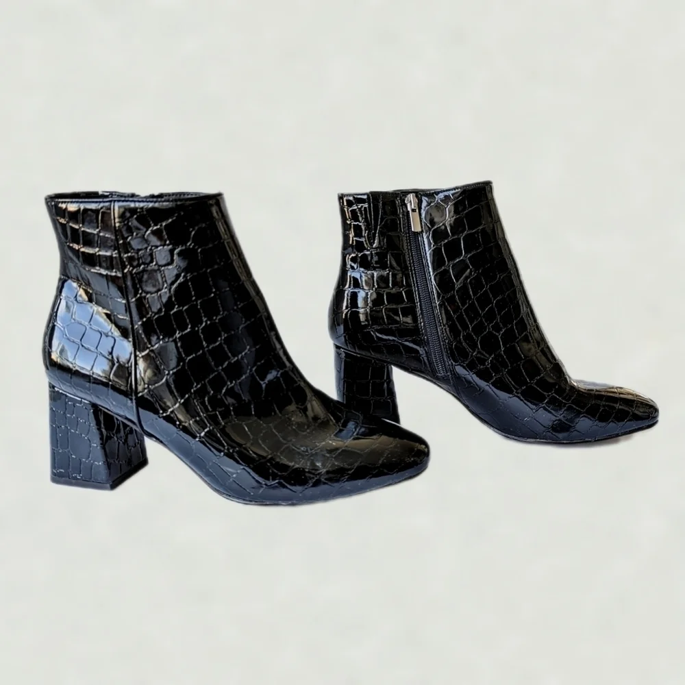 Eloquii Lexa Faux Patent Croc Leather 3